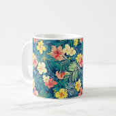 Mug Fleurs exotiques colorées Motif (Devant gauche)