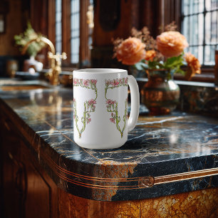 Mug Fleurs Fantaisistes Art Nouveau