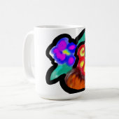 Mug Fleurs fête des mères douce (Devant gauche)