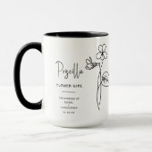 Mug Fleurs Février | Fleur de naissance violette (Gauche)