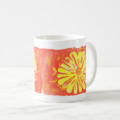 Mug Fleurs - Fleurs Jaunes (Devant droit)