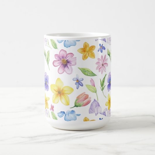 Mug Fleurs Floral Pattern Sublimation-95651 (Centre)