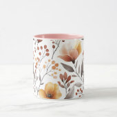Mug Fleurs Floral Pattern Sublimation-95653 (Centre)