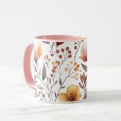 Mug Fleurs Floral Pattern Sublimation-95653 (Devant gauche)