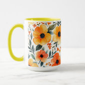 Mug Fleurs Floral Pattern Sublimation-95654 (Gauche)