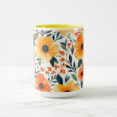 Mug Fleurs Floral Pattern Sublimation-95654 (Centre)