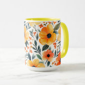 Mug Fleurs Floral Pattern Sublimation-95654 (Devant droit)