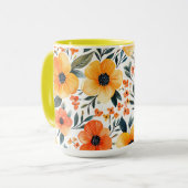Mug Fleurs Floral Pattern Sublimation-95654 (Devant gauche)