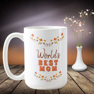 Mug Fleurs florales de la meilleure maman du monde