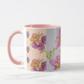 Mug Fleurs florales de Lily rose chic de Shabby En vic (Gauche)