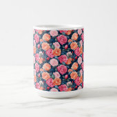 Mug Fleurs florales roses Motif-80037 (Centre)