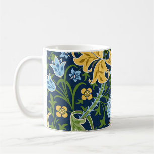 Mug Fleurs florales : Vert foncé Vintage