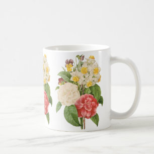 Mug Fleurs Florales Vintage Camélia Jonquille par Redo