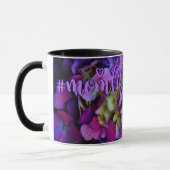 Mug Fleurs florales violettes élégantes Best Mom Eer (Gauche)