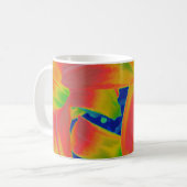 Mug fleurs fluorescentes (Devant gauche)