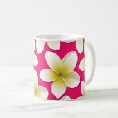 Mug Fleurs frangipani/Plumeria (Devant droit)
