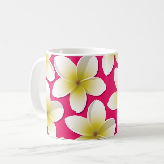 Mug Fleurs frangipani/Plumeria (Devant gauche)