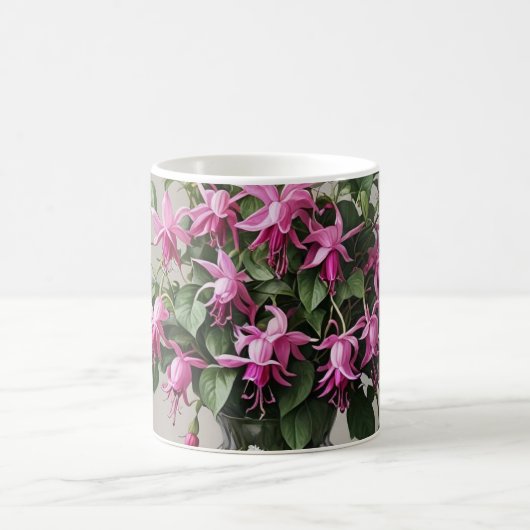 Mug Fleurs Fuchsias dans le vase (Centre)