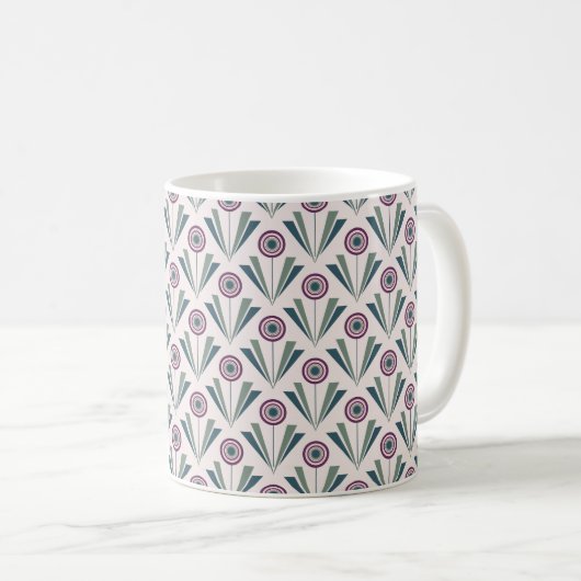 Mug Fleurs géométriques (Devant droit)