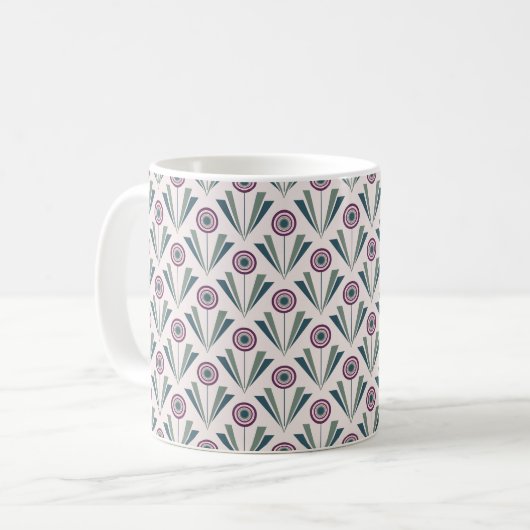 Mug Fleurs géométriques (Devant gauche)