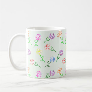 Mug Fleurs géométriques