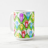 Mug Fleurs GPS (Devant gauche)
