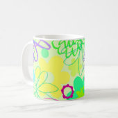 Mug Fleurs graphiques (Devant gauche)
