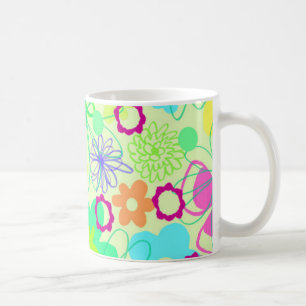 Mug Fleurs graphiques