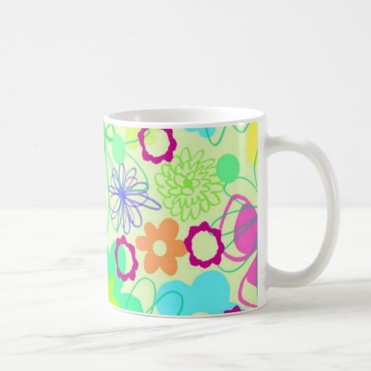 Mug Fleurs graphiques (Droite)