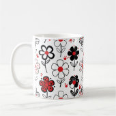 Mug Fleurs graphiques frappantes (Gauche)