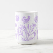 Mug Fleurs gravées (Lavande) (Centre)