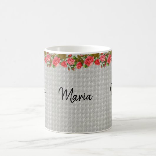 Mug Fleurs Gris (Centre)