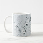 Mug Fleurs grises Peinture Botanique (Gauche)