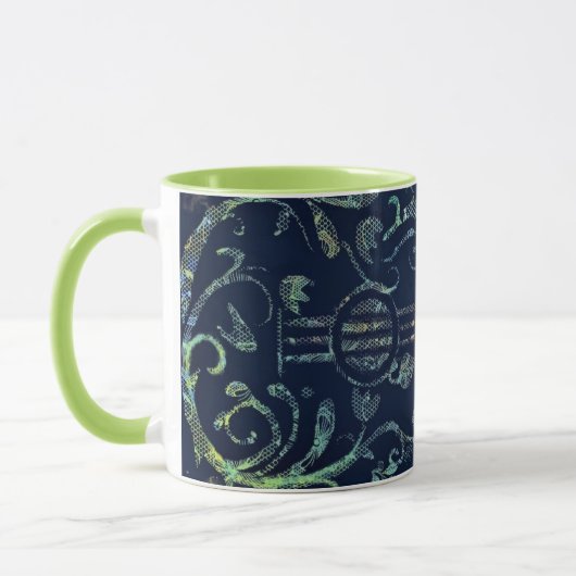 Mug Fleurs Guitare Art - Romantique (Gauche)