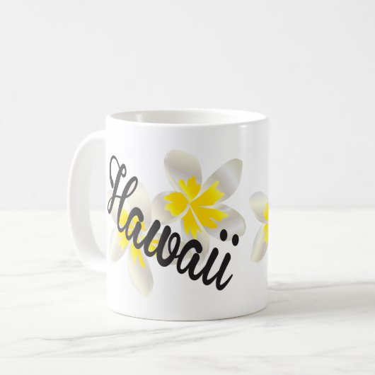 Mug Fleurs Hawaii Plumeria (Devant gauche)