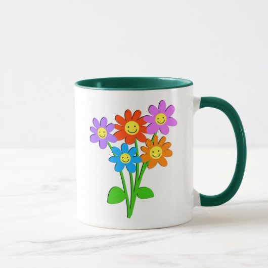 Mug Fleurs heureuses (Droite)