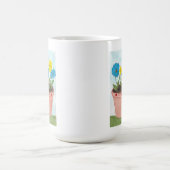 Mug Fleurs Imaginaires dans un Pot de Fleurs avec des (Centre)