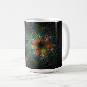 Mug Fleurs imaginaires fractales douces et tendres