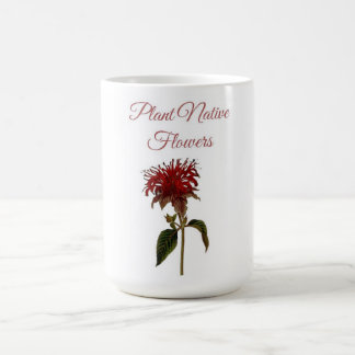 Mug Fleurs indigènes de la plante Monarda