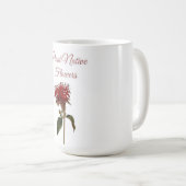 Mug Fleurs indigènes de la plante Monarda (Devant droit)