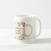 Mug Fleurs Inspirantes | Elle croyait en sa capaci (Devant droit)