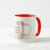 Mug Fleurs Inspirantes | Elle croyait qu'elle pouv (Devant droit)