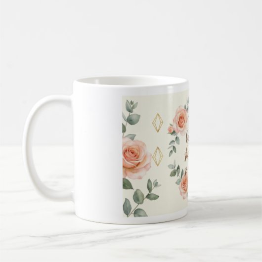 Mug Fleurs Inspirantes | Elle croyait qu'elle pouv (Gauche)