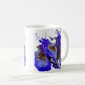 Mug Fleurs Iris Violets (Devant droit)