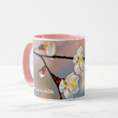 Mug Fleurs japonaises d'abricot (Devant gauche)