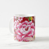 Mug Fleurs japonaises de kimono (Devant gauche)