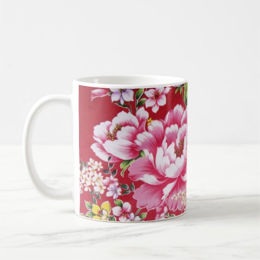 Mug Fleurs japonaises de kimono (Gauche)