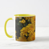 Mug Fleurs Jaune Clair de Mums Floral (Gauche)