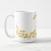 Mug Fleurs Jaune Doré (Gauche)