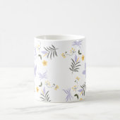 Mug Fleurs Jaune et Violet Clair (Centre)
